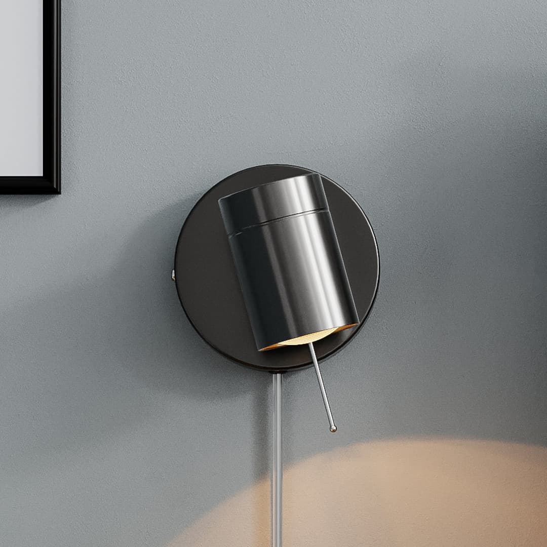 Correct Wandleuchte, schwarz, Metall, Dimmer, GU10 - By Rydéns - Wohnzimmer - Modern - Einflammig