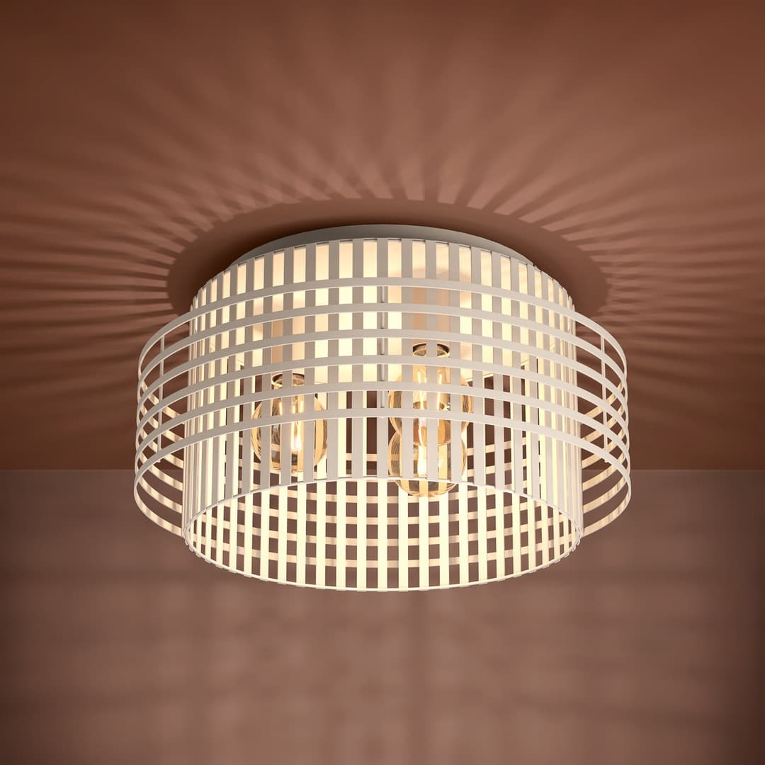 Oltamar Deckenleuchte, beige Ø 48 cm Metall - Stars of Light - Wohnzimmer - Modern - Rund