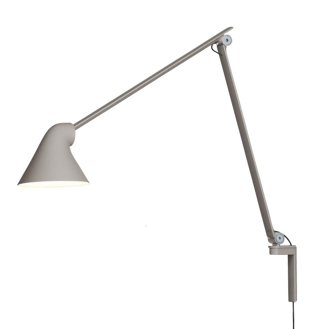 NJP Wandleuchte Lang Hell Grau - Louis Poulsen - Wohnzimmer - Design - Metall