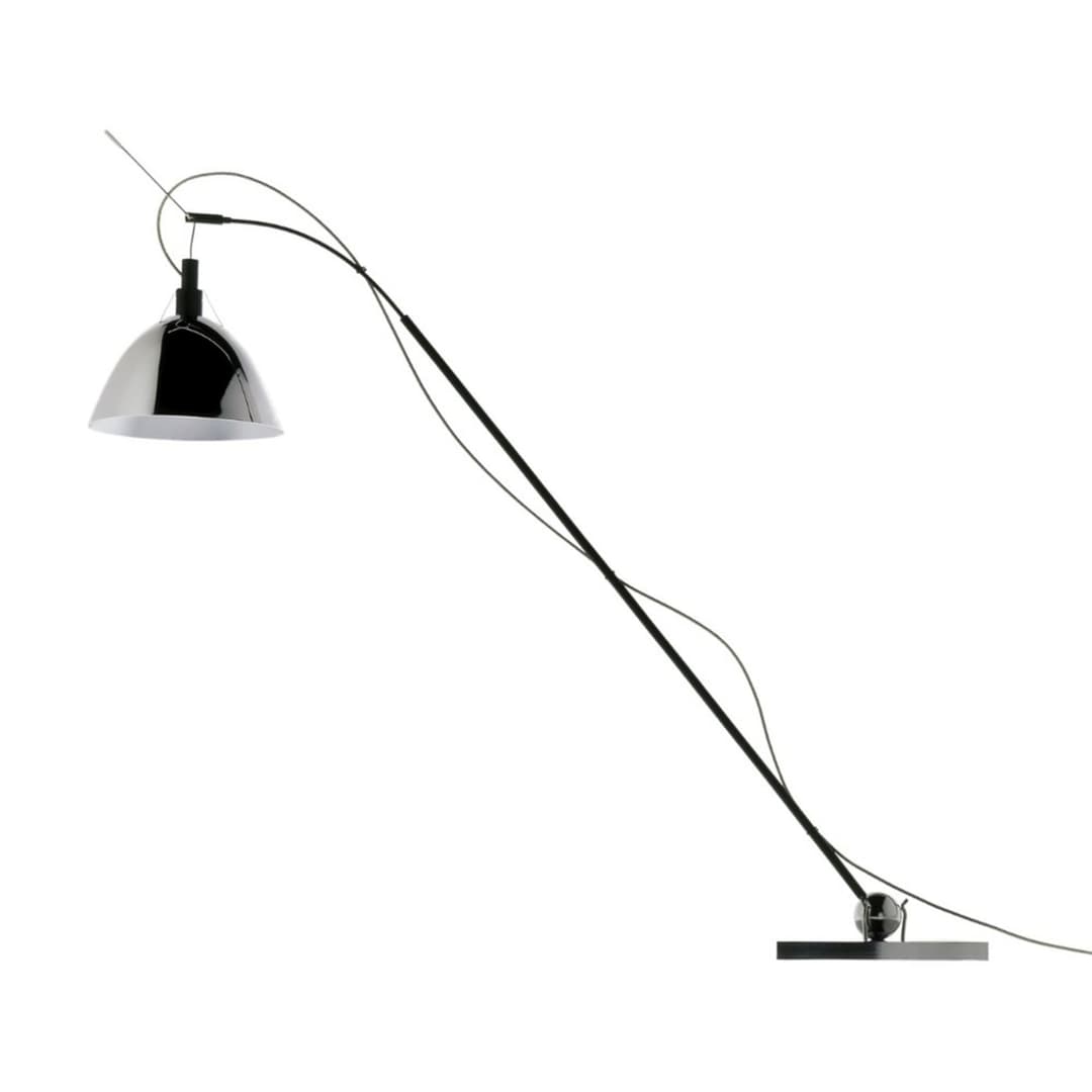 Max. Kugler LED Stehleuchte Chrome - Ingo Maurer - Wohnzimmer - Aluminium