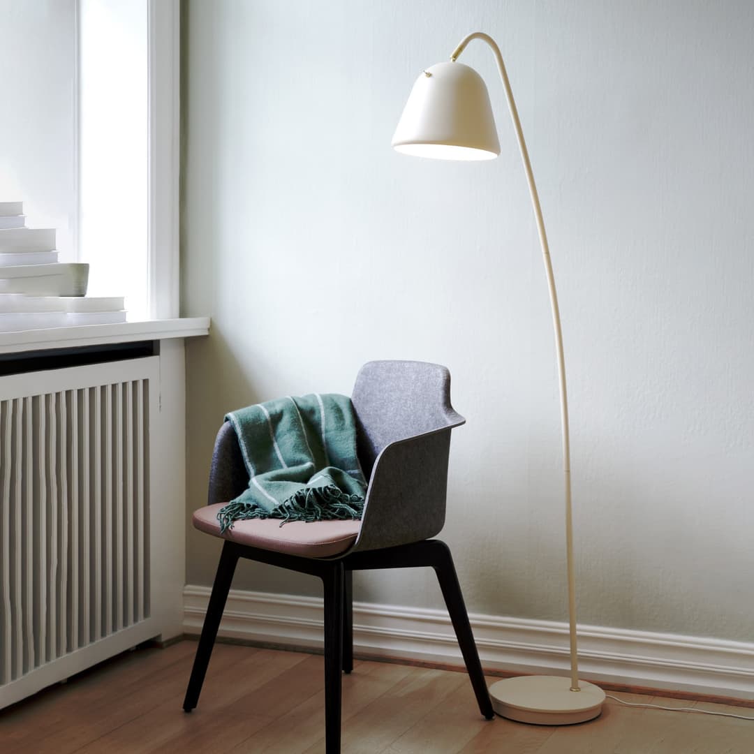 Fleur Stehleuchte Beige - Nordlux - Wohnzimmer - Skandinavisch - Metall - Einflammig