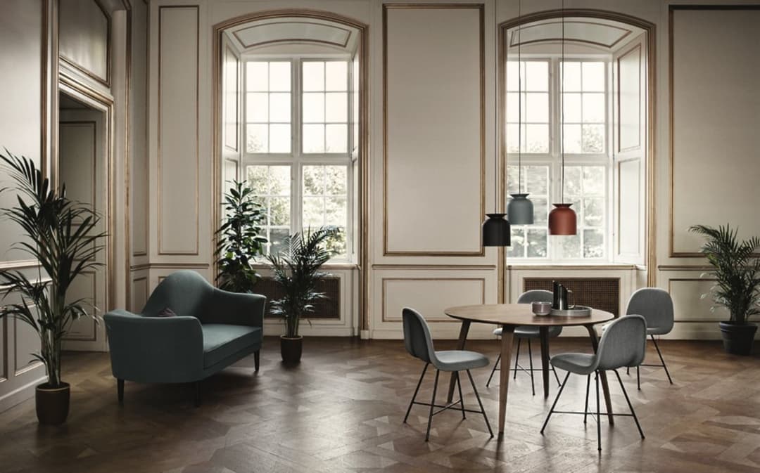 Ronde Pendelleuchte Ø20 Schwarz - GUBI - Wohnzimmer - Aluminium