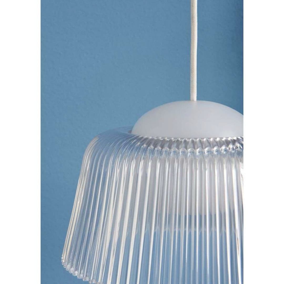 Brim Pendelleuchte Ø245 Klar - Hay - Wohnzimmer - Glas