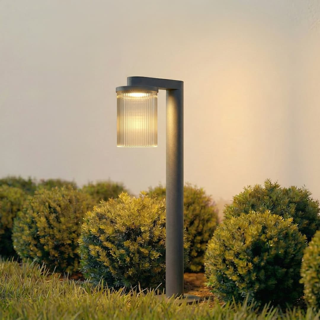 Beelia LED-Wegeleuchte, IP65, Glas, Aluminium, anthrazit, 60 cm - Lucande - Terrasse - Modern - Einflammig