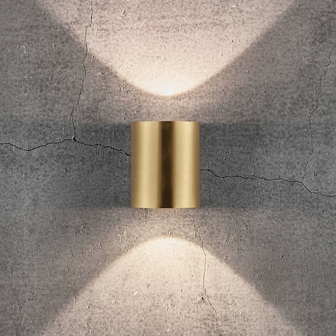 Canto 2 Wandlampe messingfarben 10 cm up/down IP44 - Nordlux - Modern - Metall - Mehrflammig