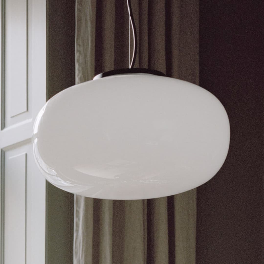 Karl-Johan Pendelleuchte Ø400 Opal Glass - New Works Karl-Johan Large - Wohnzimmer - Design - Einflammig