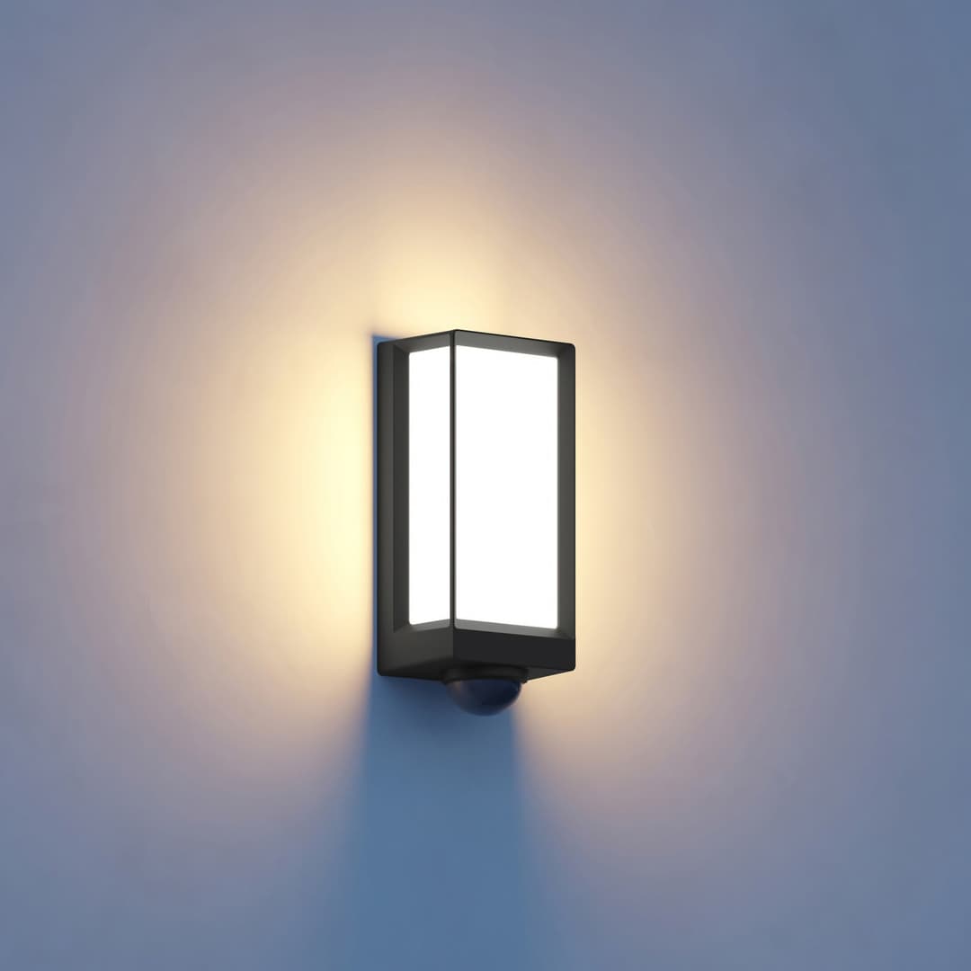 L42 SC Smart Sensor-Außenwandlampe anthrazit - STEINEL L 42 SC Bluetooth - Metall - Eckig