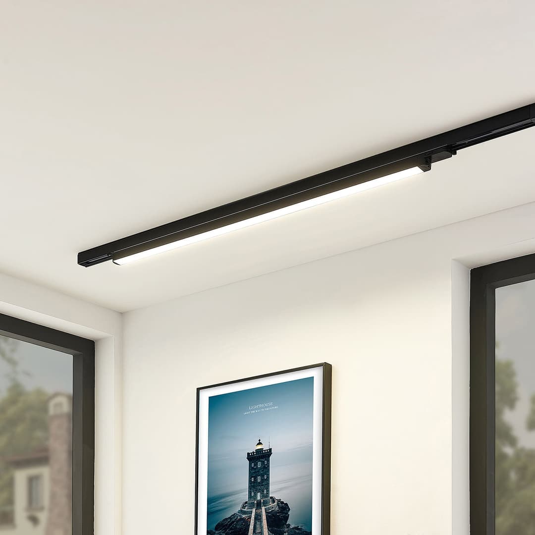 Harlow LED-Schienenleuchte, 4.000 K, schwarz - Arcchio - Arbeitszimmer / Büro - Modern - Aluminium - Einflammig