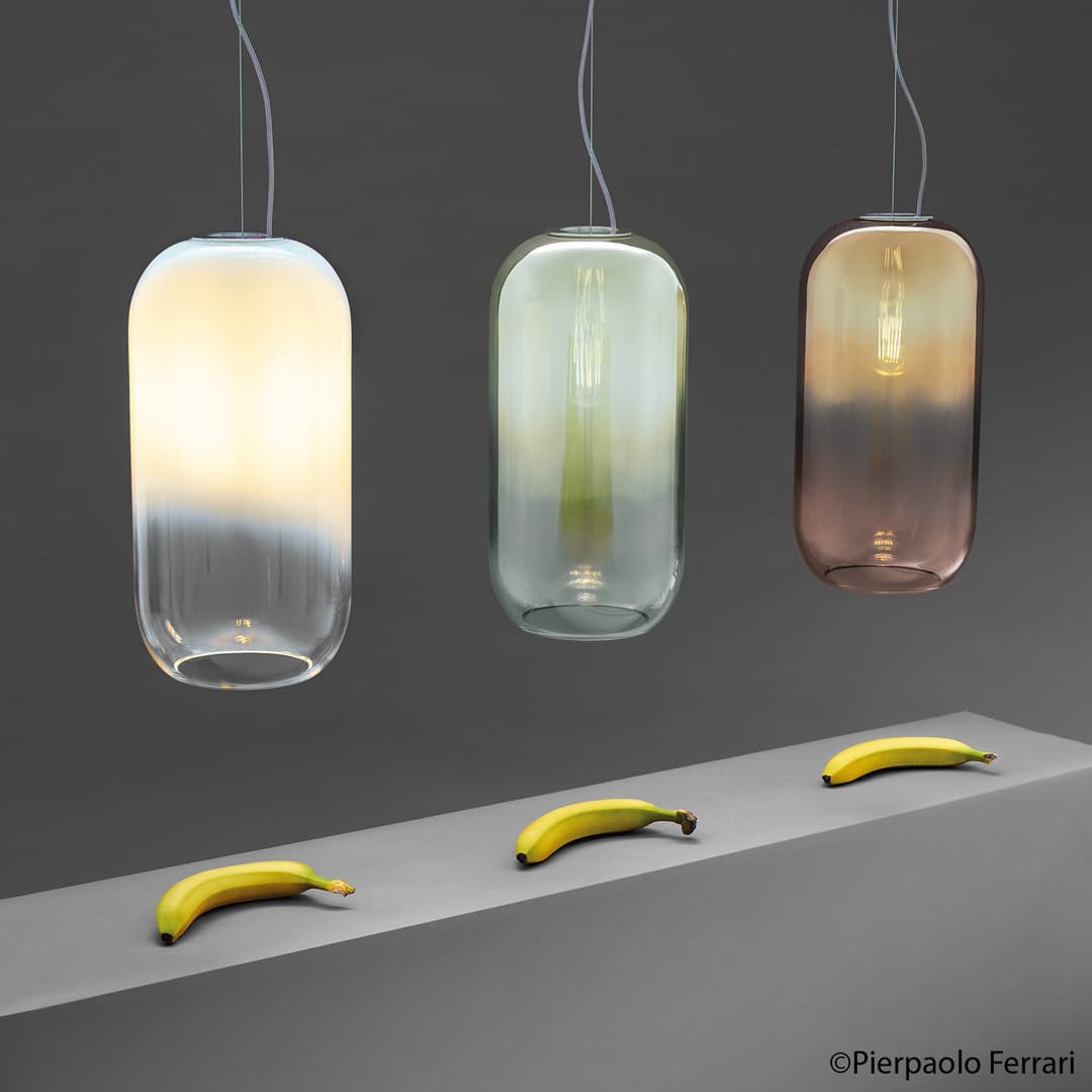Gople Pendelleuchte Blue Sapphire - Artemide - Wohnzimmer - Design - Glas - Einflammig
