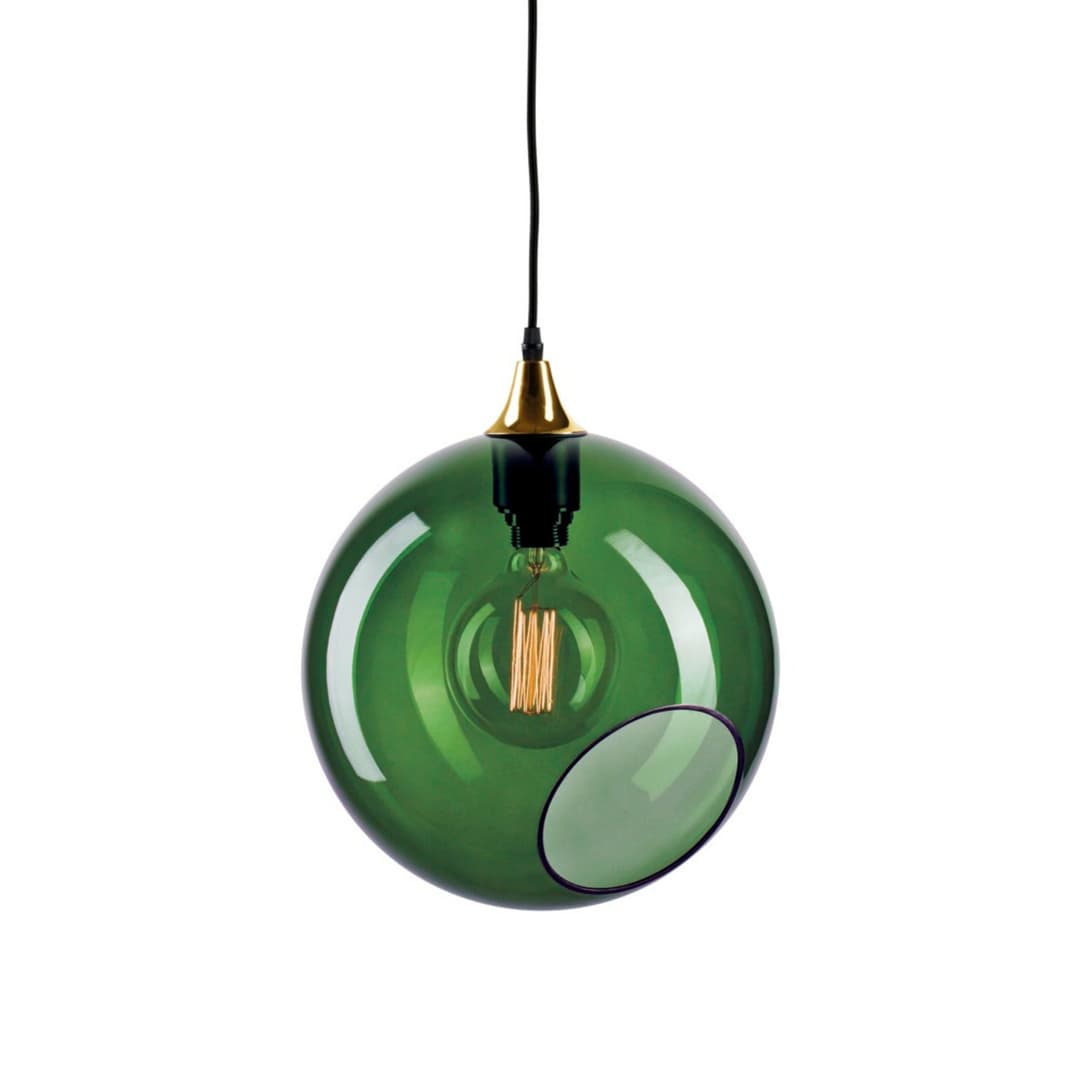 Ballroom XL Pendelleuchte Army m/Gold Sockel - Design By Us - Wohnzimmer - Glas
