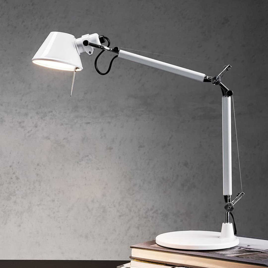 Tolomeo Micro Tischleuchte Weiß - Artemide - Arbeitszimmer / Büro - Design - Metall - Einflammig