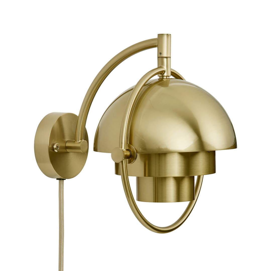 Multi-Line Wandleuchte messingfarben Metall G9 - GUBI Multi-Lite - Wohnzimmer - Design - Einflammig