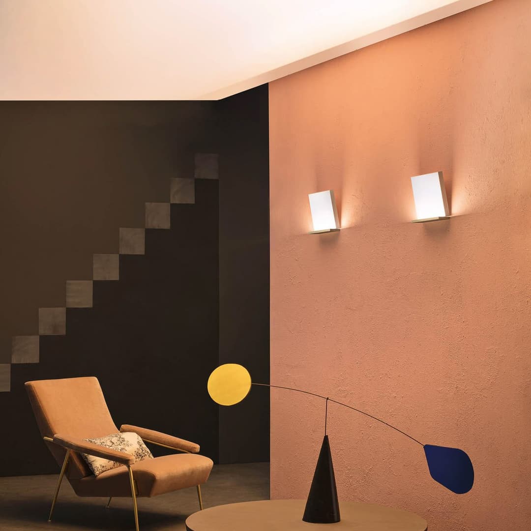 Inbilicio LED-Wandleuchte, goldfarben, Höhe 25 cm - Stilnovo - Wohnzimmer - Design - Kunststoff - Eckig