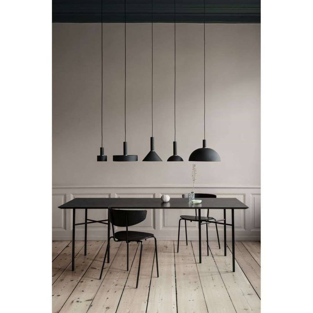 Collect Pendelleuchte Record Low Black - Ferm Living - Wohnzimmer - Metall