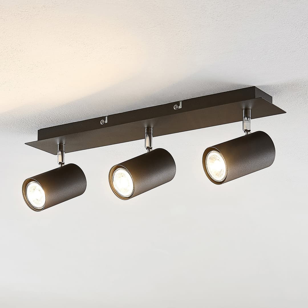 Joffrey Deckenleuchte Black - Lindby - Wohnzimmer - Modern - Metall - Mehrflammig