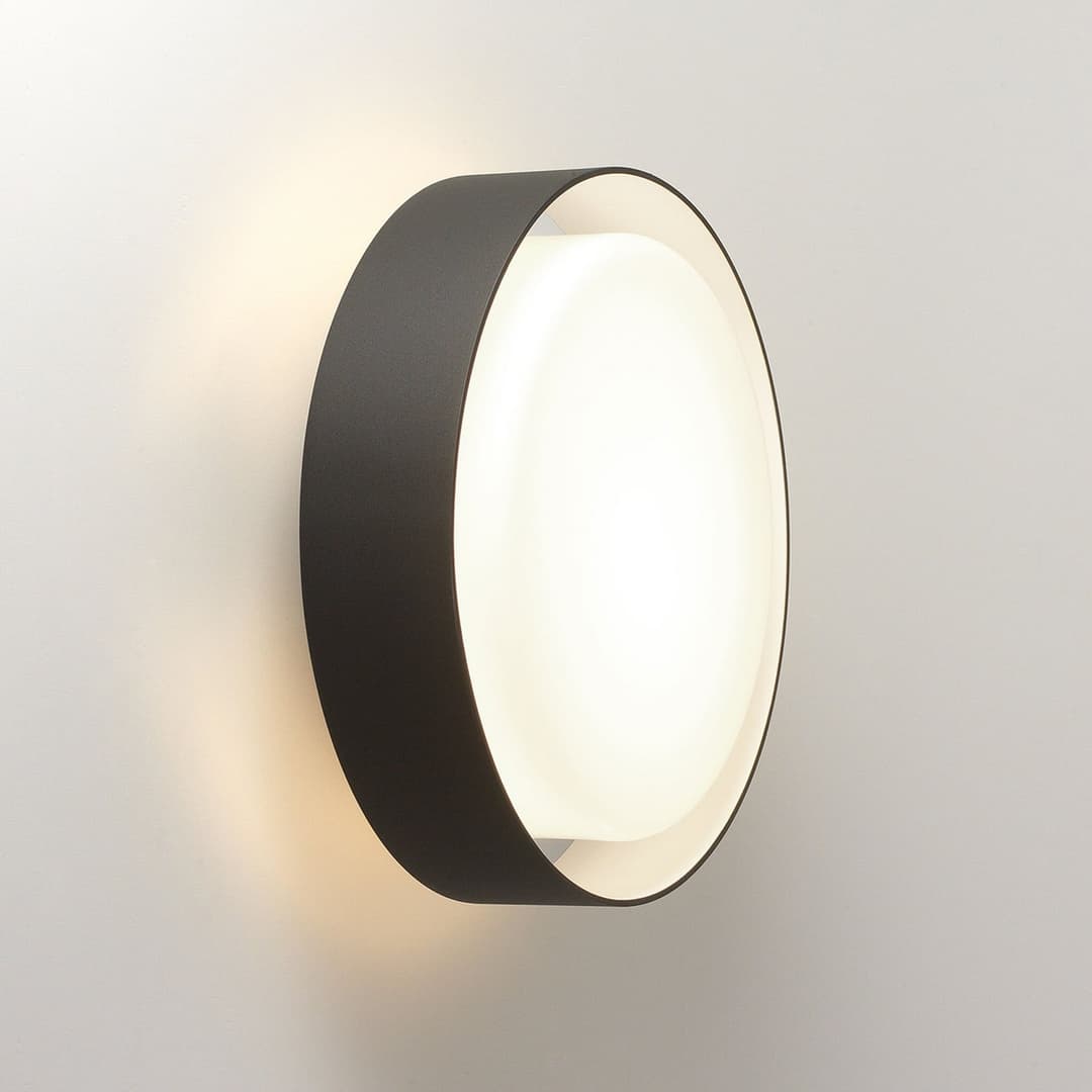 Plaff-On Wandleuchte/Deckenleuchte Ø33 IP54 Black - Marset Plaff-on! - Flurbereich - Design - Metall - Rund
