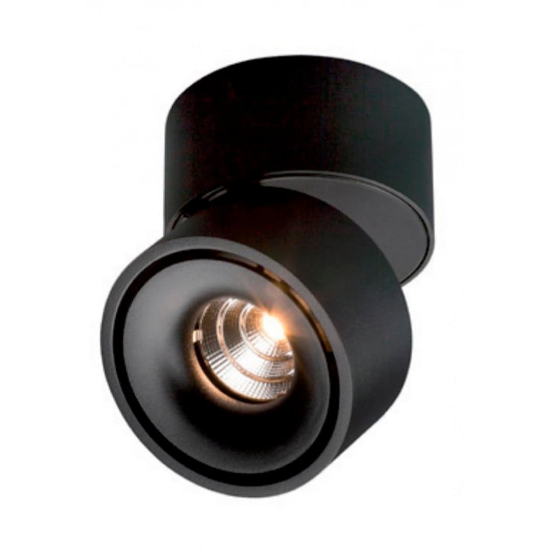 Easy W100 LED Aufgesetzter Spot 2700K Black - Antidark - Wohnzimmer - Aluminium