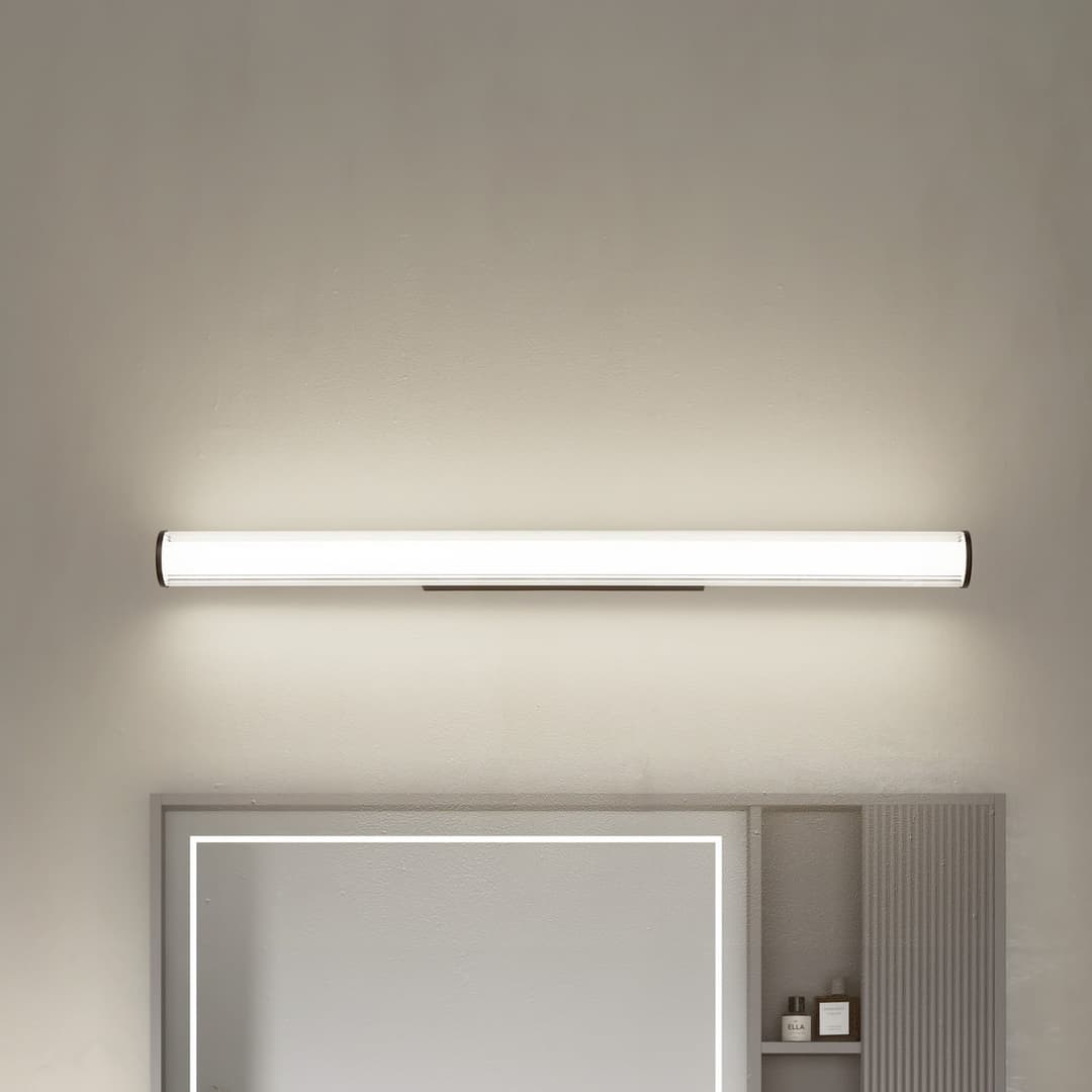 Kirka LED Wandleuchte CCT IP44 Schwarz/Weiß - Lindby - Badezimmer - Modern - Metall - Einflammig