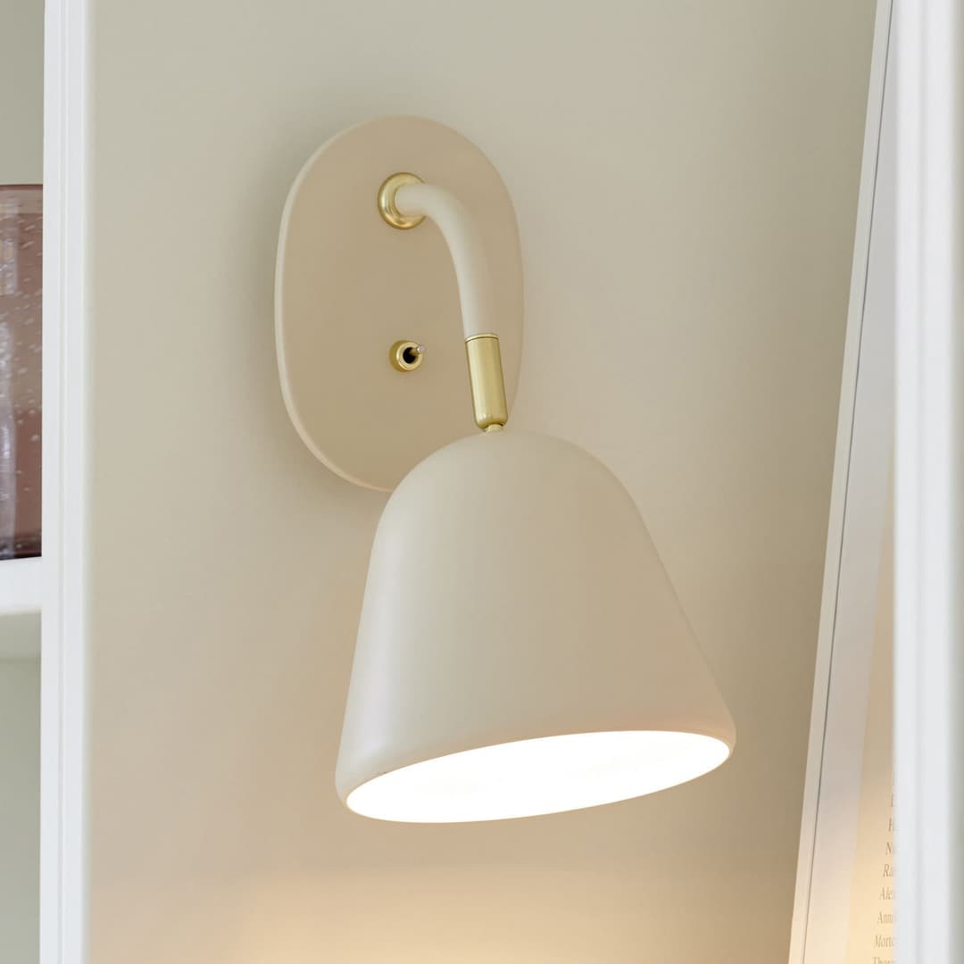 Fleur Wandleuchte Beige - Nordlux - Wohnzimmer - Modern - Metall - Einflammig