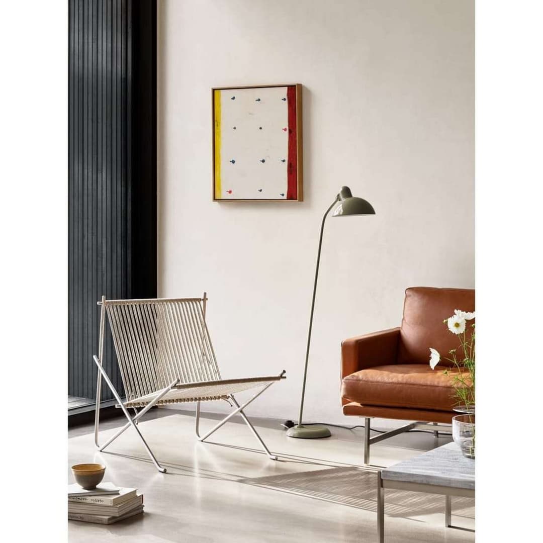 KAISER idell™ 6556-F Stehleuchte Olive Grün - Fritz Hansen - Wohnzimmer - Vintage - Metall