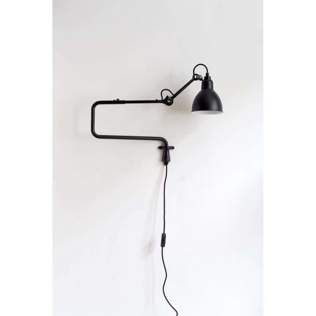 Lampe Gras 303 Wandleuchte, schwarz - DCW - Wohnzimmer - Metall