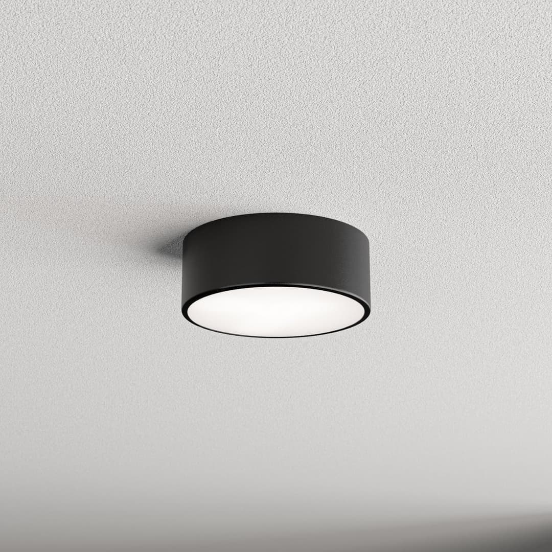 Cleo Deckenleuchte Ø 20 cm schwarz Metall E27 TEMAR LIGHTING - Wohnzimmer - Modern - Rund