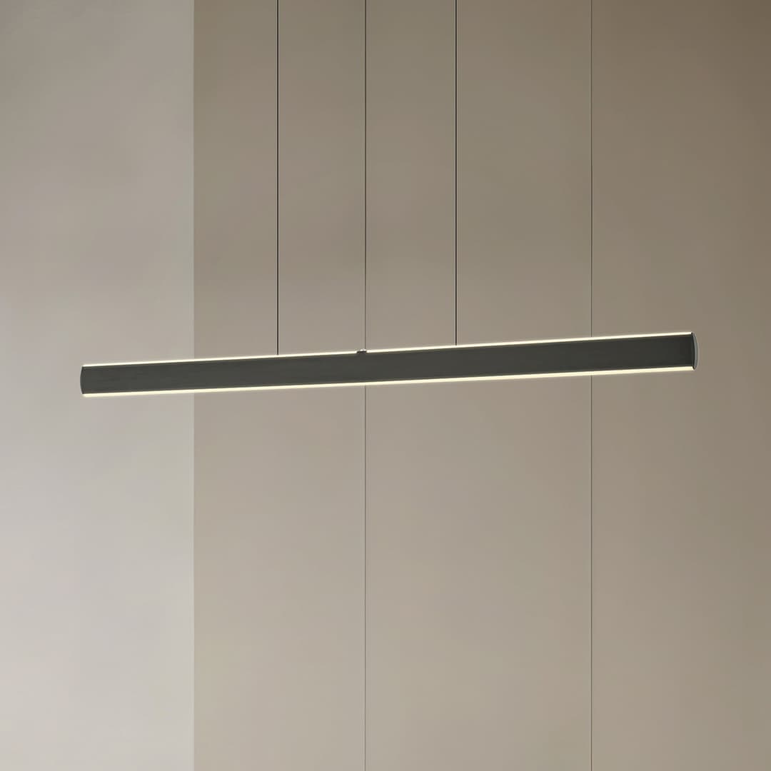 Arvon LED-Hängeleuchte, schwarz, 117 cm, CCT - Lucande - Wohnzimmer - Modern - Metall - Einflammig