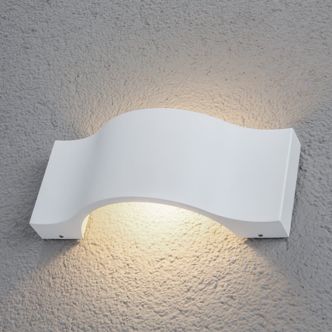 Jace LED Außenwandleuchte White - Lucande - Modern - Metall - Eckig