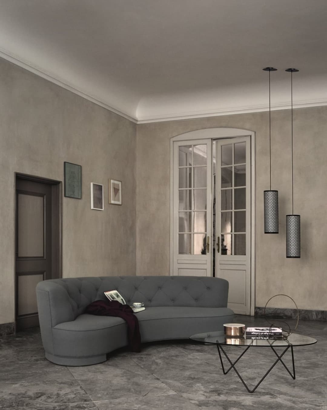 ANA Pendelleuchte Schwarz - GUBI - Wohnzimmer - Metall