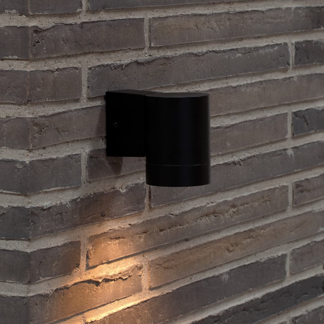 Tin Single Wandleuchte Black - Nordlux Tin Maxi - Modern - Metall - Einflammig