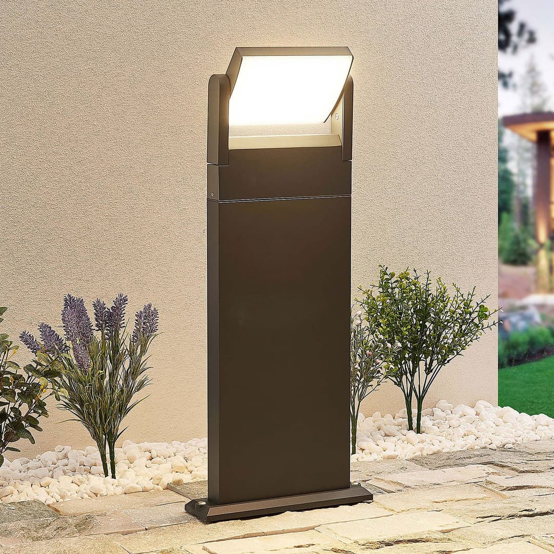 Cathalena LED Gartenleuchte Dark Grey - Lindby - Modern - Metall - Einflammig