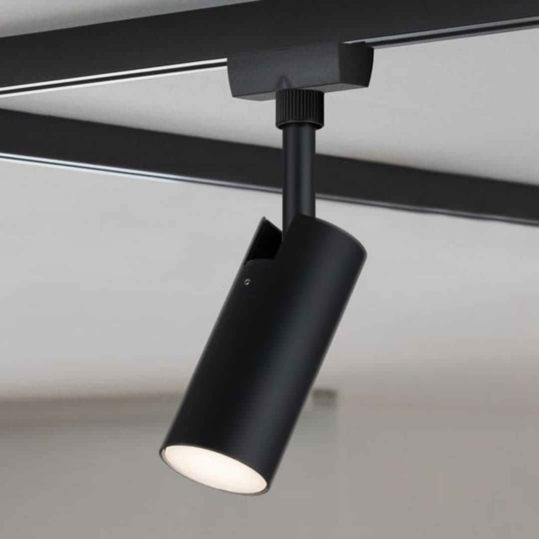 URail Tubo LED-Spot schwarz 3.000 K - Paulmann URail Spot Tubo - Wohnzimmer - Modern - Metall - Einflammig