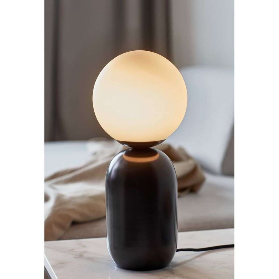 Notti Tischleuchte Black/Mokka - Nordlux - Wohnzimmer - Metall