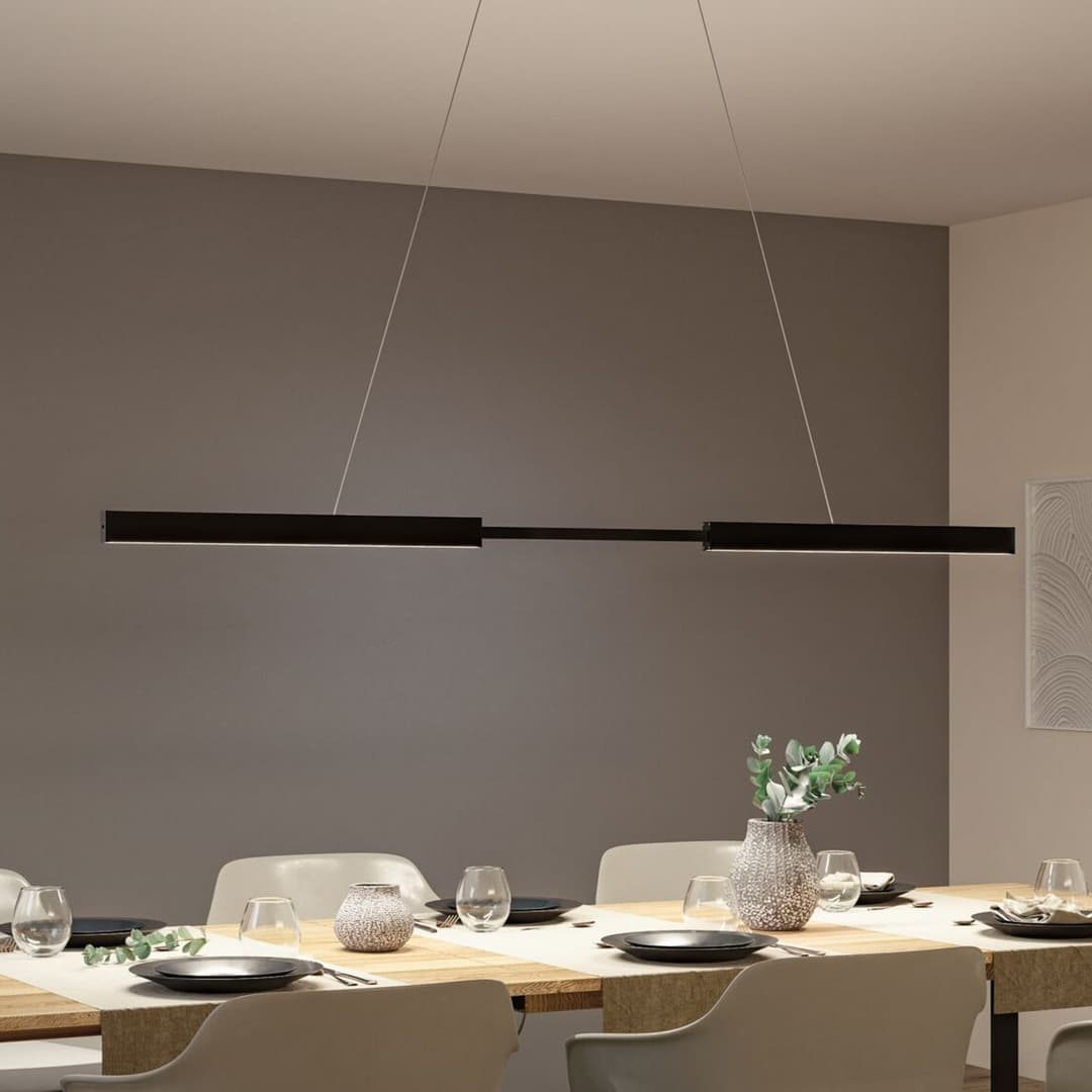 Aptare LED-Hängelampe, schwarz, Sensor, dimmbar - Paulmann - Esszimmer - Modern - Metall - Balken