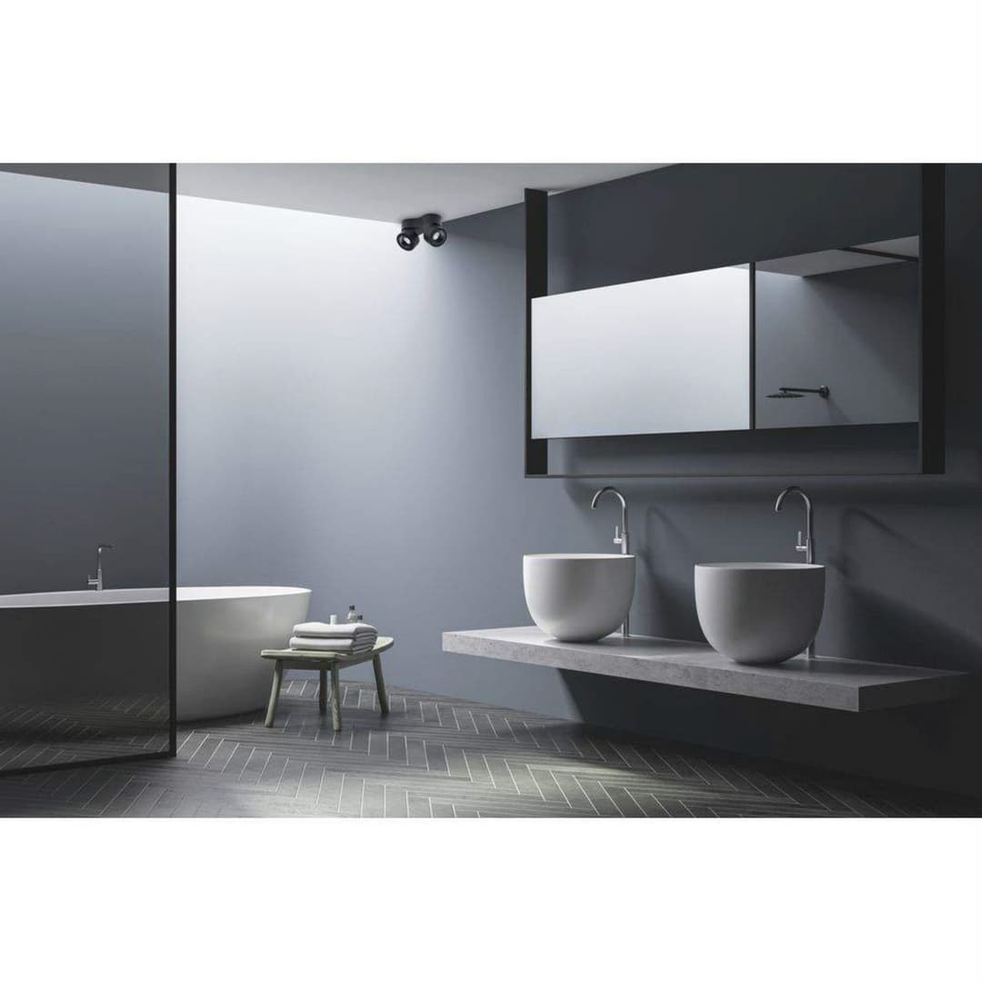 Easy W275 LED Deckenleuchte 2700K Black - Antidark - Wohnzimmer - Aluminium