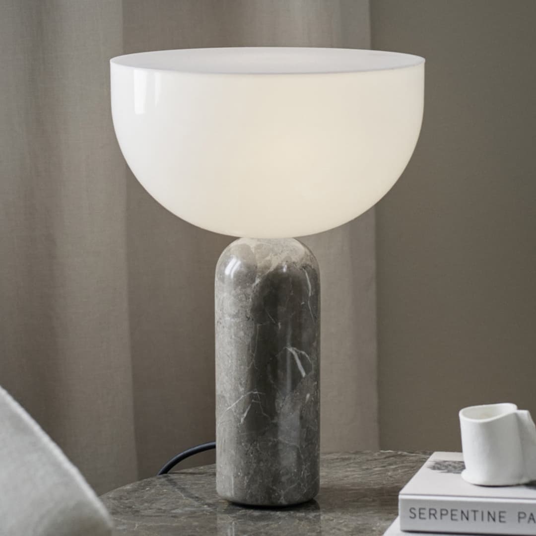 Kizu Tischleuchte Small Grey - New Works Kizu Small - Wohnzimmer - Design - Stein