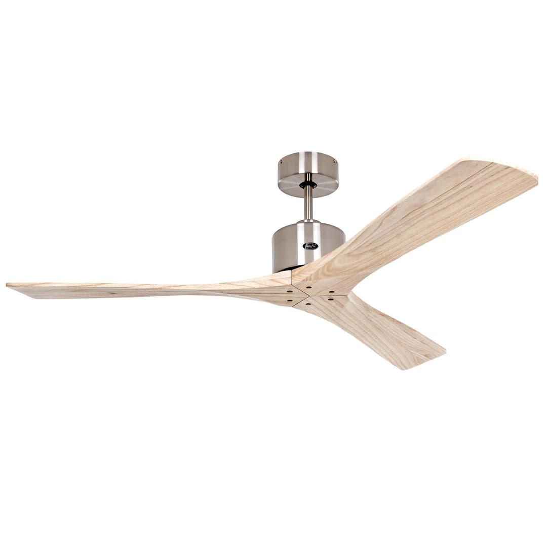 Macau Deckenventilator, chrom/holz, Fernbedienung - CasaFan - Wohnzimmer - Modern
