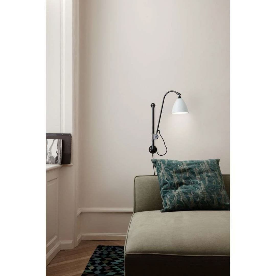 Bestlite BL5 Wandleuchte Ø16 Messing/Matt Weiß - GUBI - Wohnzimmer - Metall