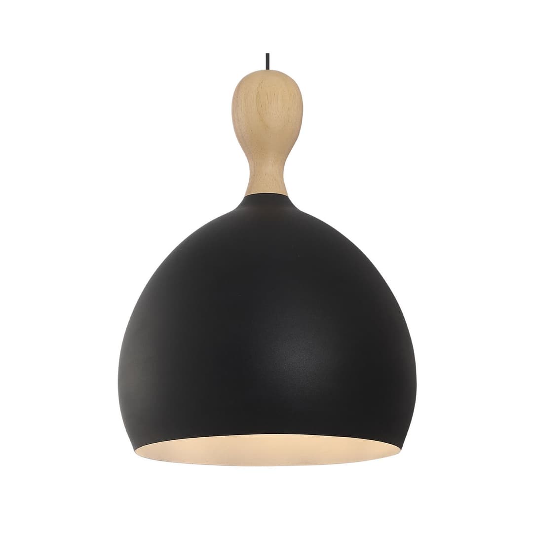 Dueodde Hängelampe, schwarz Ø 39 cm Metall E27 - Halo Design - Wohnzimmer - Skandinavisch - Einflammig
