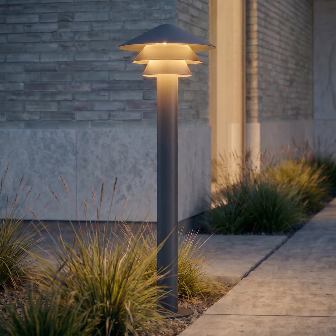 Montaro LED-Wegeleuchte, anthrazit, 110 cm, Aluminium, IP54 - Lucande - Modern - Einflammig