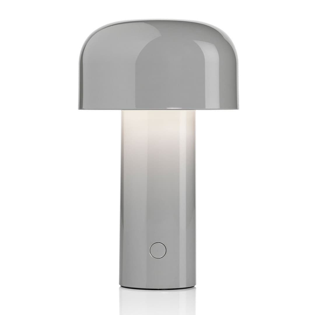 Bellhop Portable Tischleuchte Grey - Flos - Wohnzimmer - Design - Kunststoff - Mit Schirm