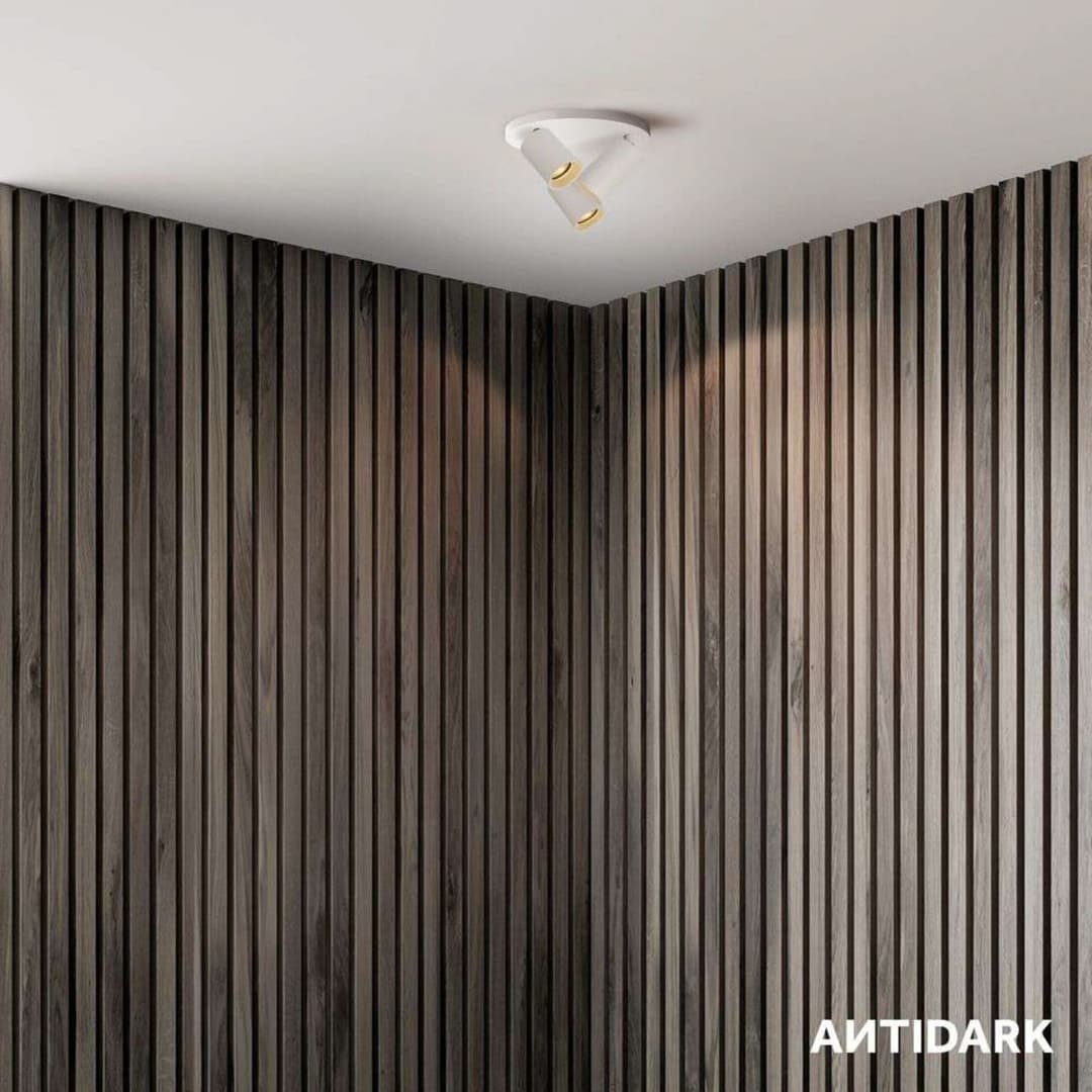 SpotOn Circle3 Decken/Wandleuchte Weiß - Antidark - Wohnzimmer - Aluminium