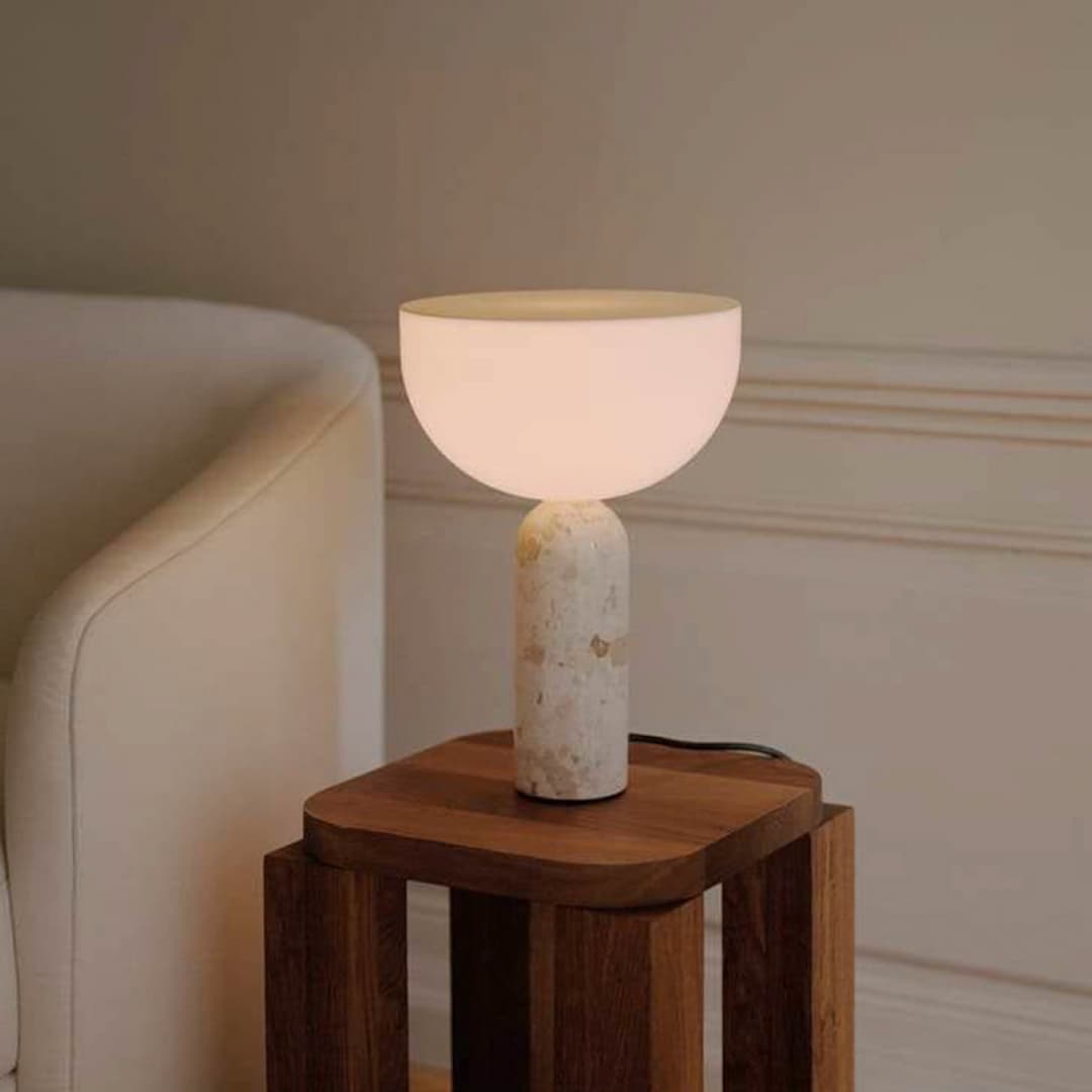 Kizu Tischleuchte Small Kunis Breccia - New Works - Esszimmer - Design - Marmor - Einflammig