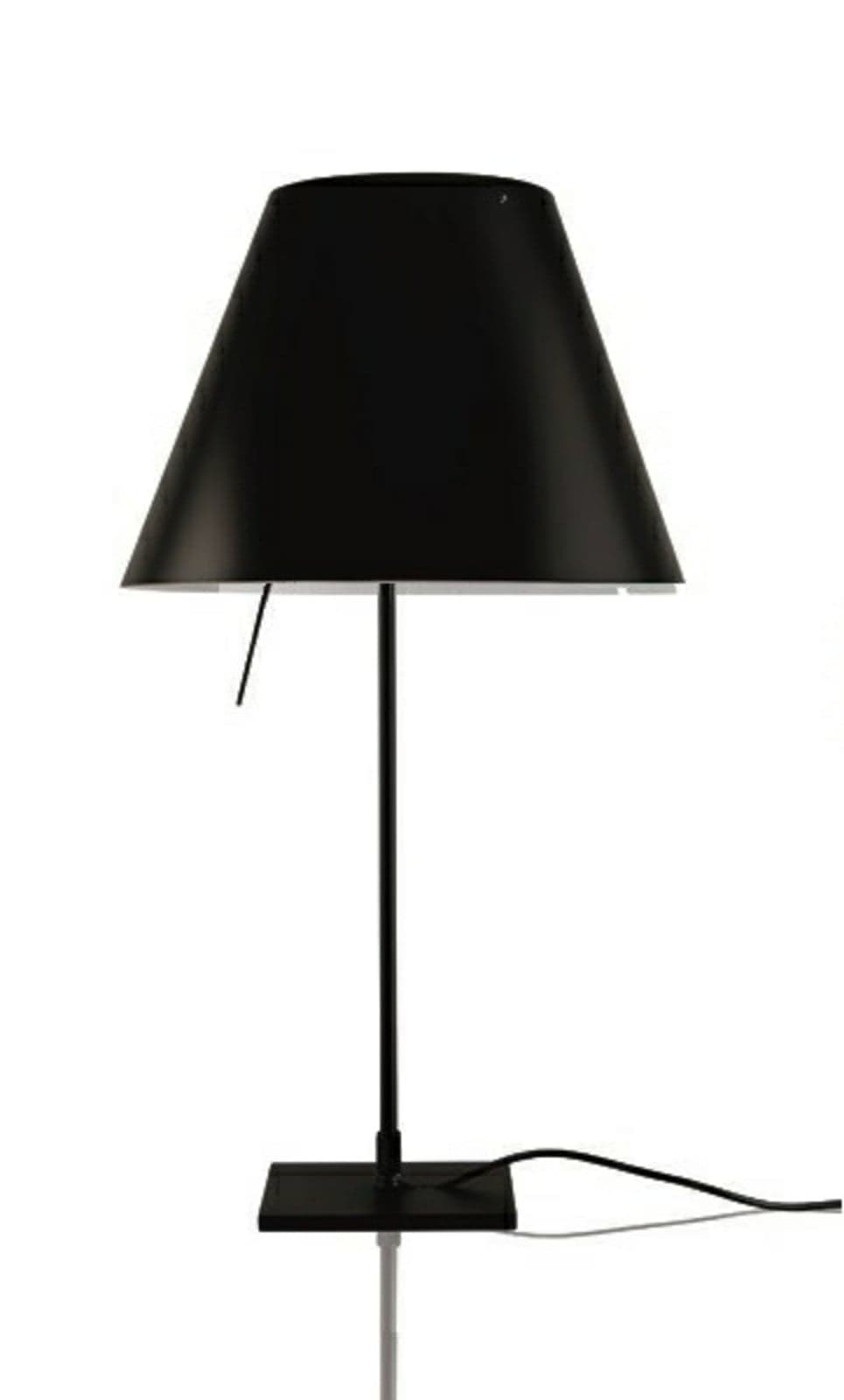 Costanzina Tischleuchte Schwarz/Liquorice Black - Luceplan - Wohnzimmer - Aluminium