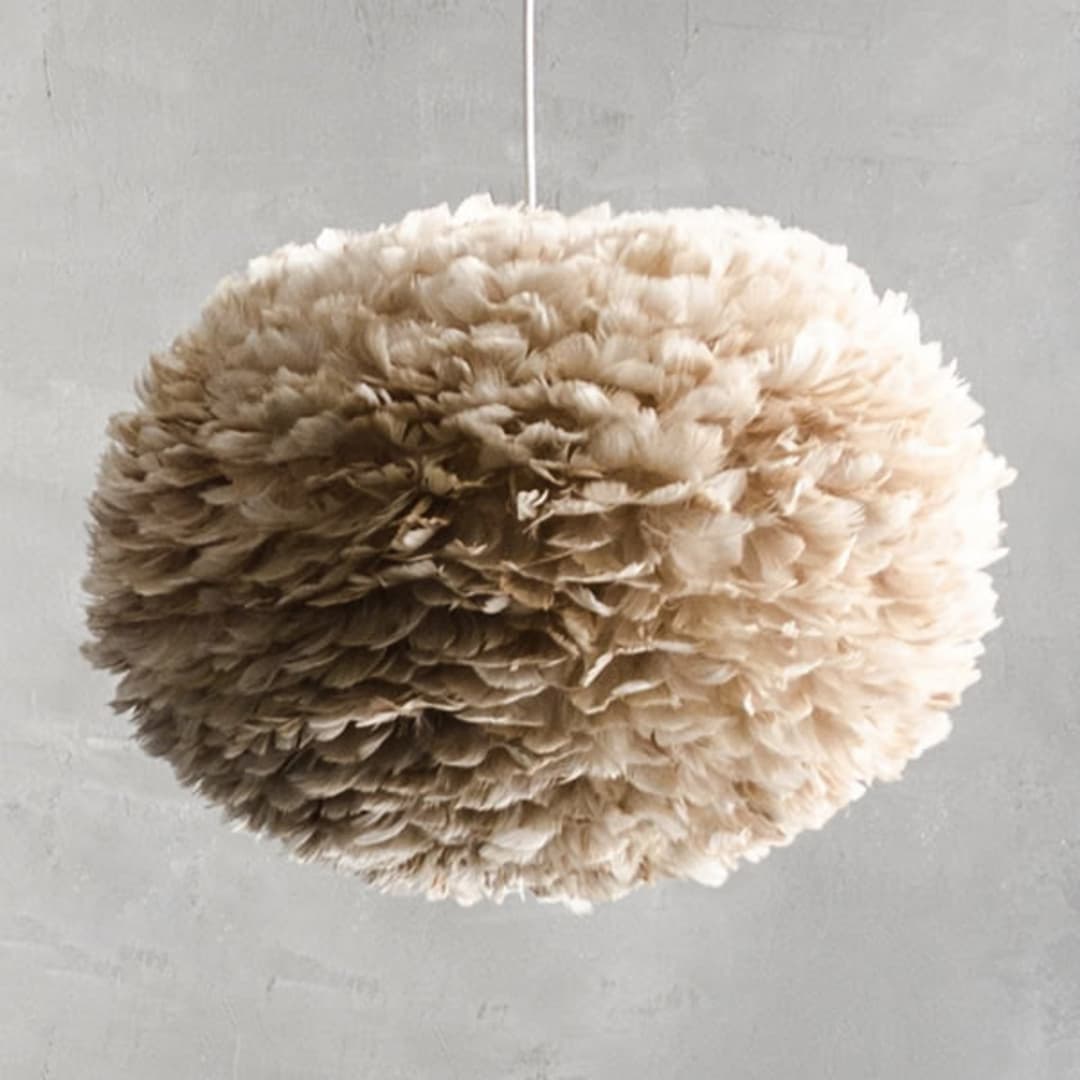 Eos Pendelleuchte Large Hell Braun/Weiß - UMAGE - Wohnzimmer - Design - Einflammig