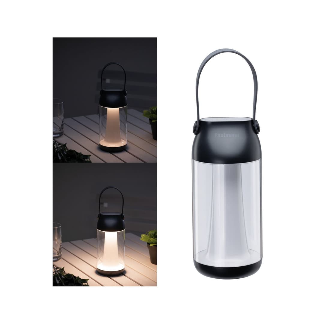 Cupulino Portable Tischleuchte IP44 Anthrazit - Paulmann Capulino - Modern - Kunststoff