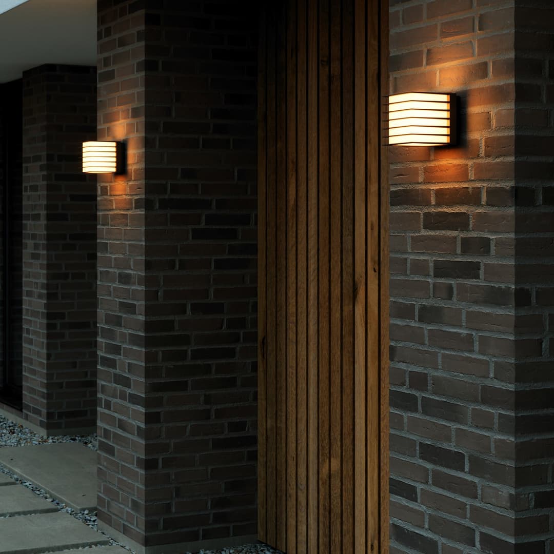 Fluctus 13 Außen Wandleuchte Black - Nordlux Fluktus - Modern - Metall - Eckig