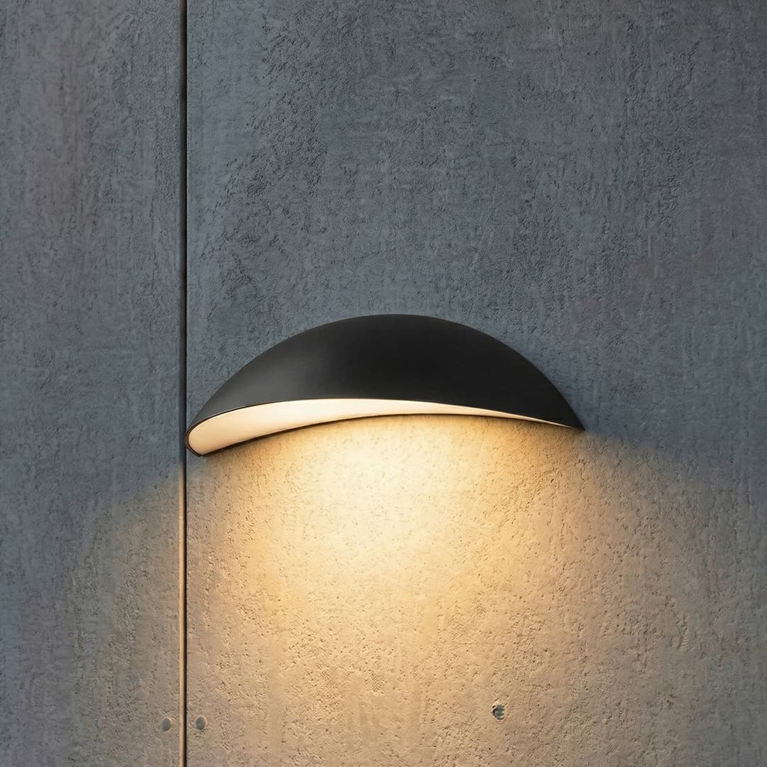 Zerino LED-Außenwandleuchte, IP54, schwarz, Aluminium - Lindby - Terrasse - Modern - Einflammig
