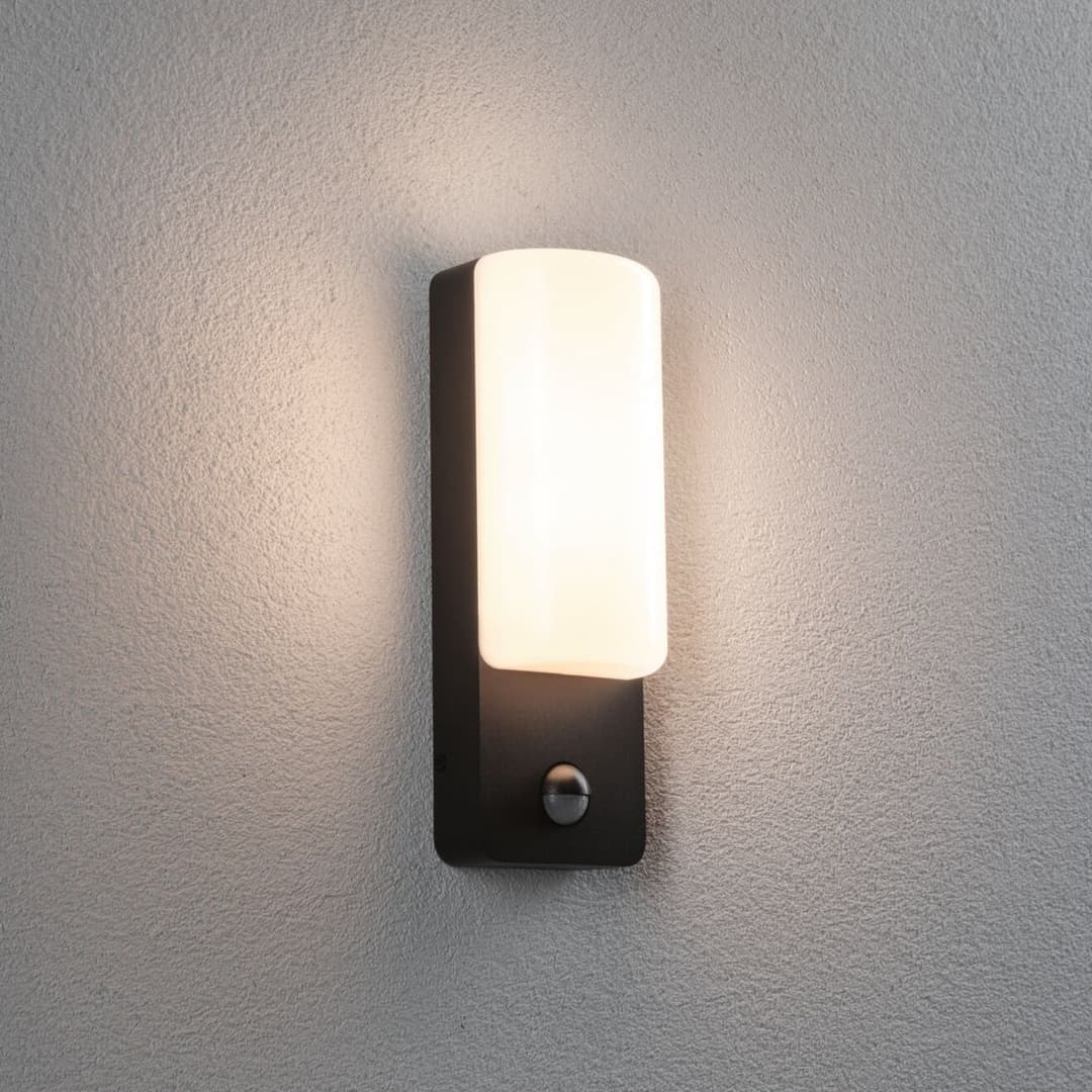 Bonnie LED-Außenwandlampe Alu, 2200/3000K, Sensor - Paulmann - Aluminium - Eckig