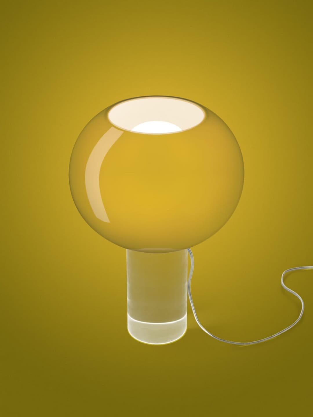 Buds 3 Tischleuchte Grün - Foscarini - Wohnzimmer - Glas